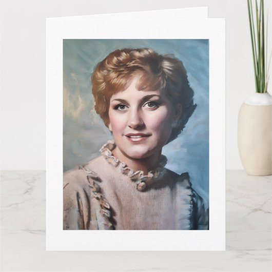 Mom as Computer Impasto Oil Painting  カード (正面)