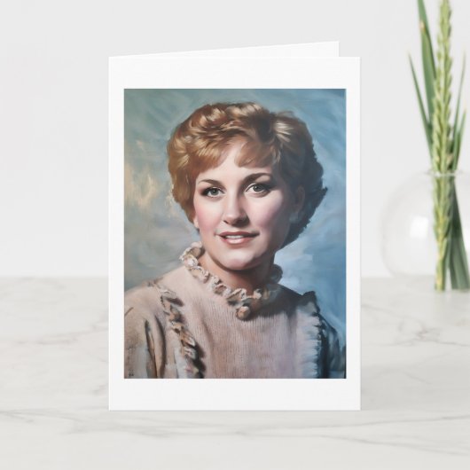 Mom as Computer Impasto Oil Painting  カード (正面)