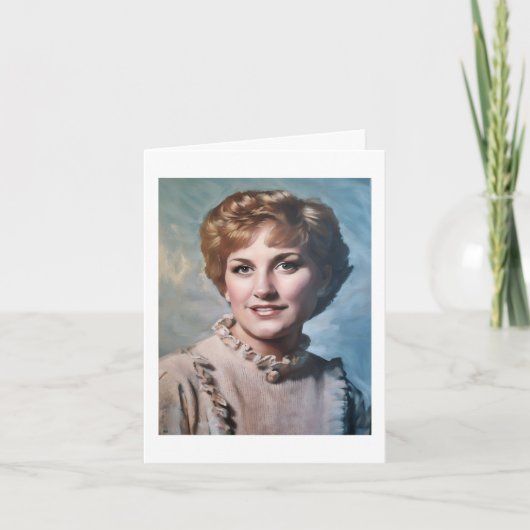 Mom as Computer Impasto Oil Painting  カード (正面)