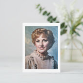 Mom as Computer Impasto Oil Painting ポストカード (スタンド正面)