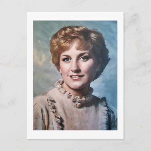 Mom as Computer Impasto Oil Painting ポストカード (正面)