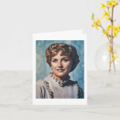 Mom as Computer Watercolor Painting  カード (黄色い花)