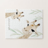 Mom & Baby Giraffe Nursery Jigsaw Puzzle ジグソーパズル (横)
