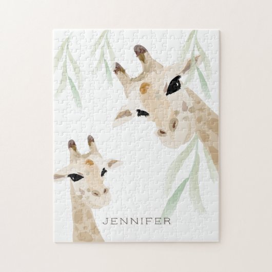 Mom & Baby Giraffe Nursery Jigsaw Puzzle ジグソーパズル (縦)