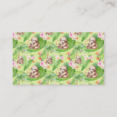 Mom & Baby Sloth Diaper Raffle Card - Insert エンクロージャーカード (裏面)