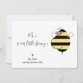 Mom Bee w/Glasses妊娠のお知らせ 招待状 (正面)