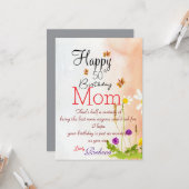 Mom Birthday カード (正面/裏面インサイチュ)