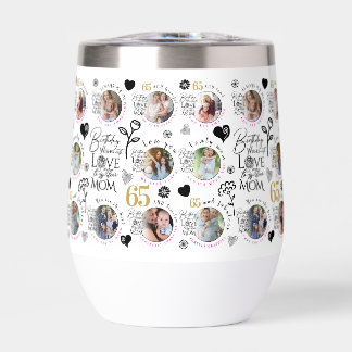 Mom Birthday Photo Collage Keepsake Typography