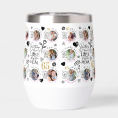 Mom Birthday Photo Collage Keepsake Typography (背面)