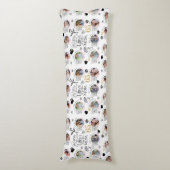 Mom Birthday Photo Collage Keepsake Typography ボディピロー (正面縦)