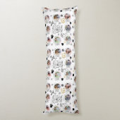 Mom Birthday Photo Collage Keepsake Typography ボディピロー (裏面 (縦))