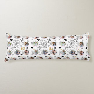 Mom Birthday Photo Collage Keepsake Typography ボディピロー