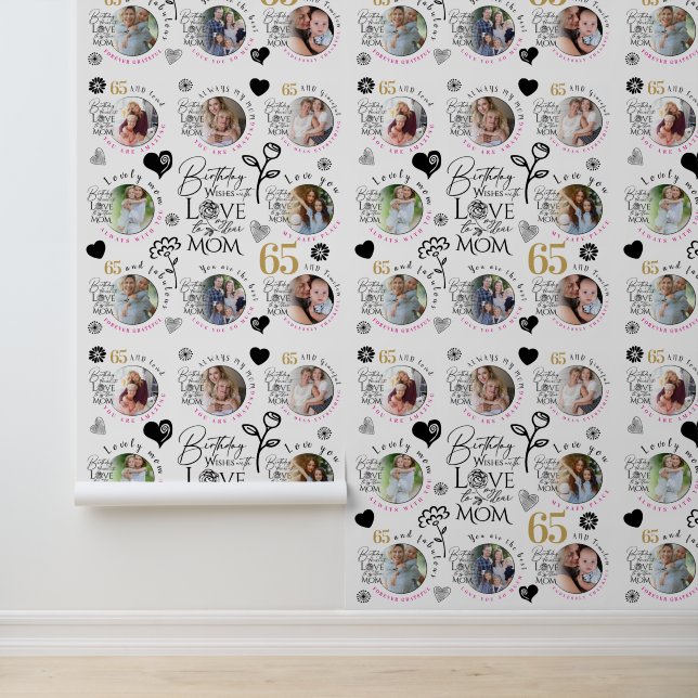 Mom Birthday Photo Collage Keepsake Typography 壁紙 (アプリケーション)