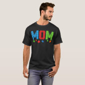 Mom Blocks Master Builder Brick Builder誕生日 Tシャツ (正面フル)