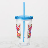 'Mom-Boss-Fire' – Diseño floral en cubos  アクリルタンブラー (右)