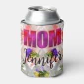  'Mom-Boss-Fire' – Diseño floral en cubos  缶クーラー (缶正面)
