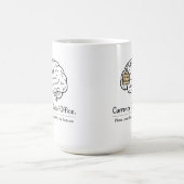 Mom Brain Out of Office Humor  コーヒーマグカップ (中央)