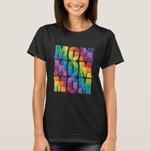 Mom Brick BuilderブロックMaster Builder母 Tシャツ (正面)