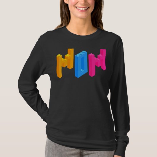 Mom Brick BuilderブロックMaster Builder Tシャツ (正面)