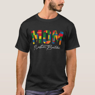 Mom Brick Builder Blocks Master Builder建物 Tシャツ