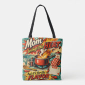 Mom brings the heat トートバッグ (裏面)