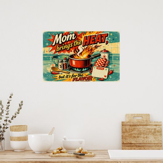 Mom brings the heat ポスター (キッチン)