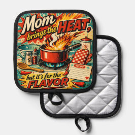 Mom brings the heat 鍋敷き