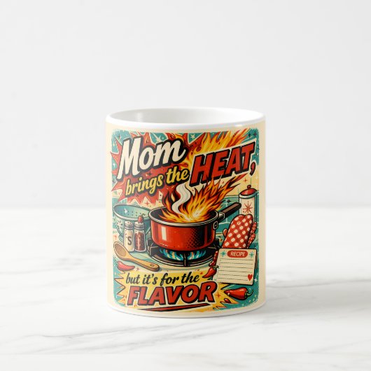 Mom brings the heat - Mug コーヒーマグカップ (中央)
