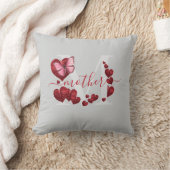 Mom Butterflyハート形の離れブーケー クッション (ブランケット)