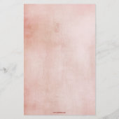 Mom Butterflyハート形の離れブーケー 便箋 (裏面)