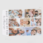 Mom By 最高の Par Photo Collage Mother ゴルフタオル (横)