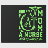 Mom Cat Nurse ラッピングペーパー (フラット)