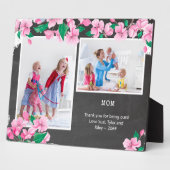 Mom ChalkboardとさくらんぼBlossom 2写真 フォトプラーク (側面)