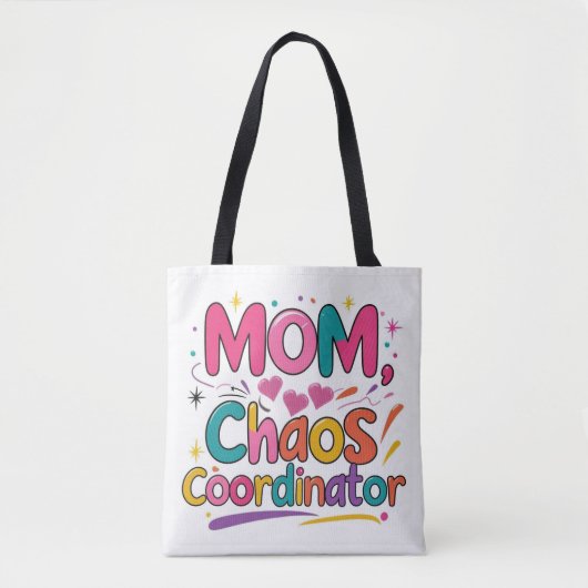 Mom Chaos Coordinator - Giftful おもしろい Mom トートバッグ (正面)