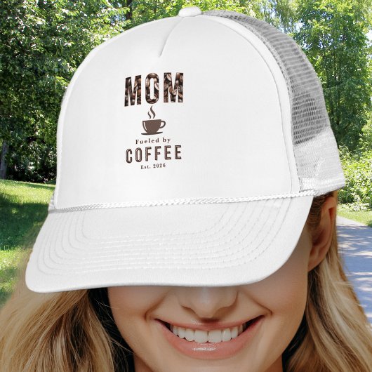 Mom Coffee Humor 母の日 Est. キャップ