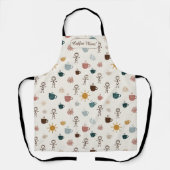 Mom Coffee Time Kitchen Gift Personalized エプロン (正面)