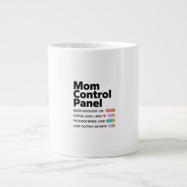 Mom Control Panel Mug | Funny Mother’s Day  Coffee ジャンボコーヒーマグカップ