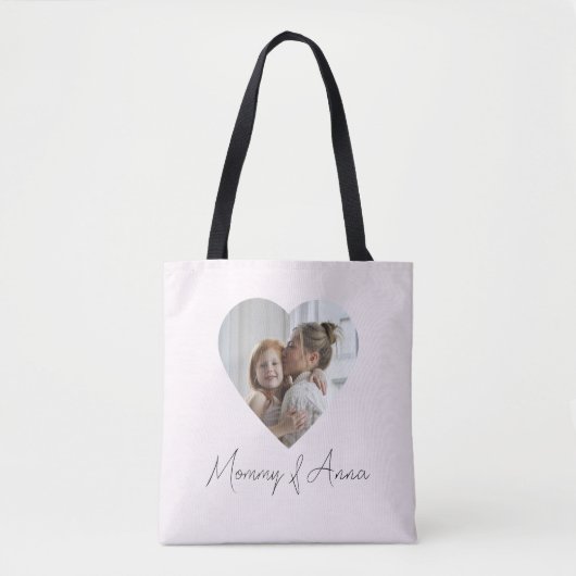 Mom Custom Name & Photo | Personalized Tote Bag トートバッグ (正面)