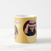 Mom Custom Photos Yellow Dots Coffee Mug コーヒーマグカップ (中央)
