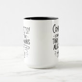 Mom & Dad Humor Gift – Funny “Tiny Humans Alive”  マグカップ (中央)