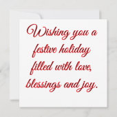 MOM & DAD Merry Christmas   カード (裏面)