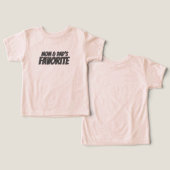 Mom & Dad’s Favorite – Cute Kids T-Shirt | Fun Fam (デザイン正面&裏面)
