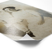 Mom & Daughter Oval Mask Foxed RPPC BWフォトイメージ フォトプリント (角)