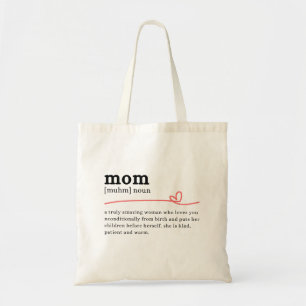 Mom Definition – お母さんの定義 ミニマリストギフト トートバッグ