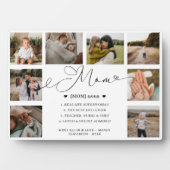 Mom Definition Mother's Dayフォトコラージュキープサケ フォトプラーク (正面)