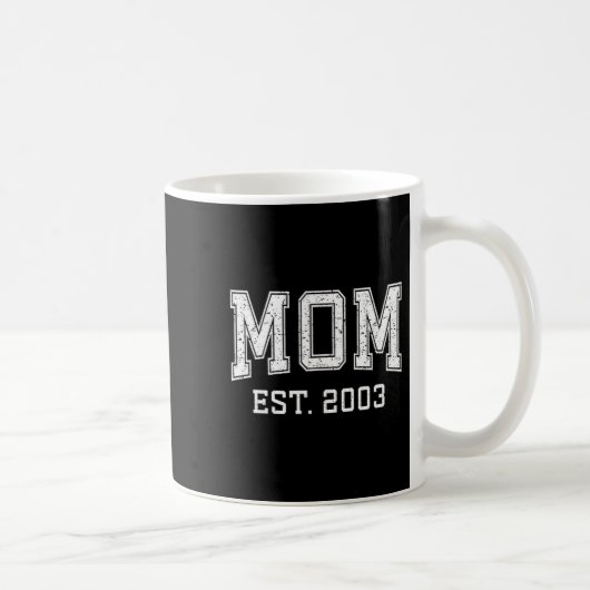 Mom Est 2003 D Mother’s Day Ized  コーヒーマグカップ (右)
