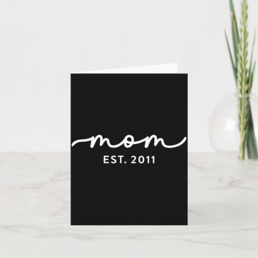 Mom Est 2011 Mom D Mother’s Day Ized  カード (正面)