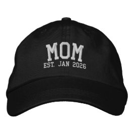Mom Est. 2026 Embroidered Hat 刺繍入りキャップ