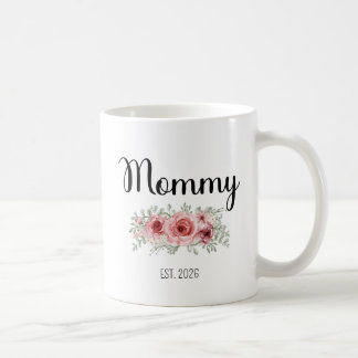 Mom Est 2026 Promoted To Mommy Mama Pregnancy コーヒーマグカップ