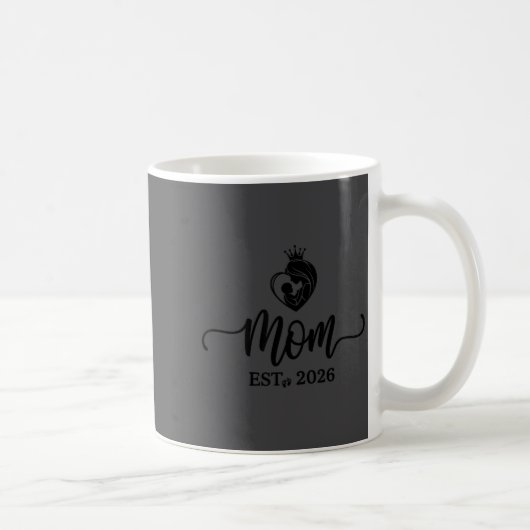 Mom Est 2026 Shirt New Moms Dads Matching Mother T コーヒーマグカップ (右)